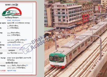 মেট্রোরেলের ভাড়া ও সময়সূচি