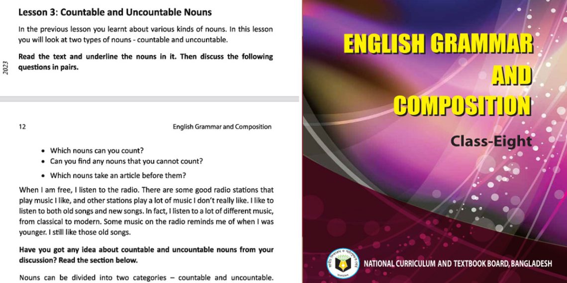 Class 8 english grammar-Countable and Uncountable Nouns-Unit-1-Lesson-3