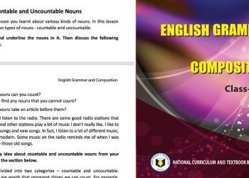 Class 8 english grammar-Countable and Uncountable Nouns-Unit-1-Lesson-3