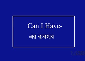Can I have-এর ব্যবহার
