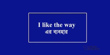 I like the way-এর ব্যবহার