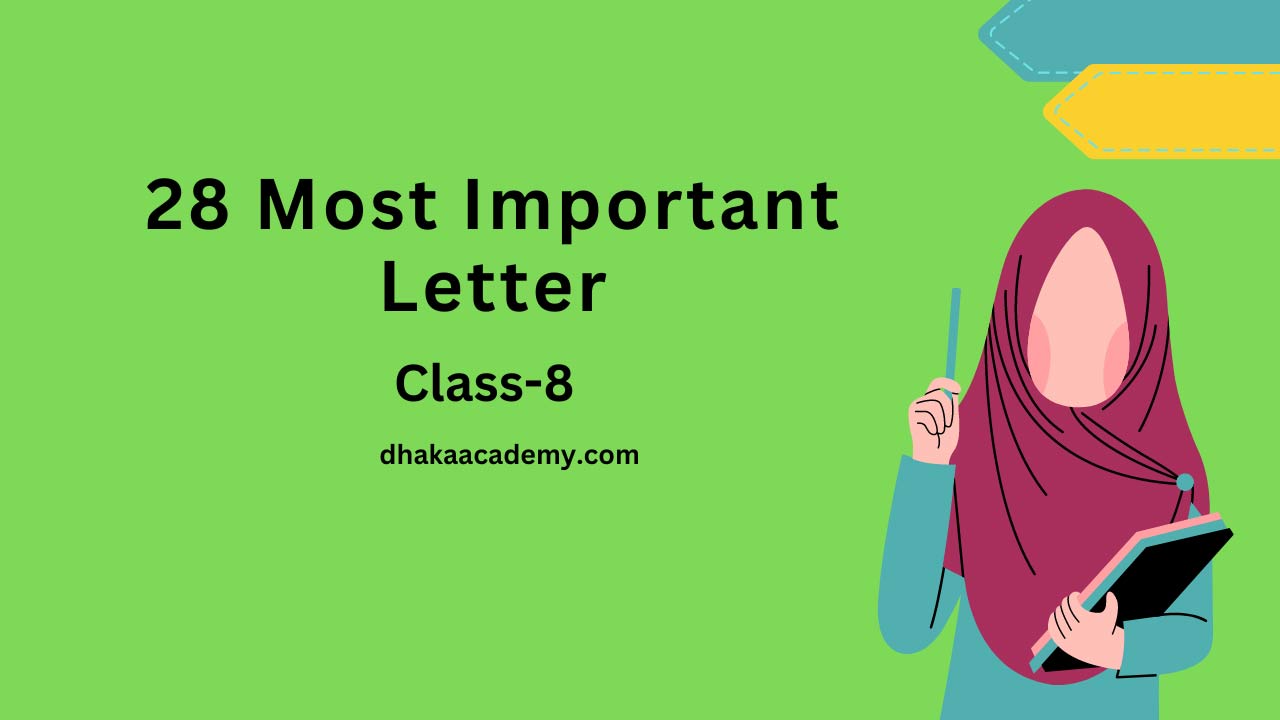 28 Most Important Letter Class 8 (PDF)